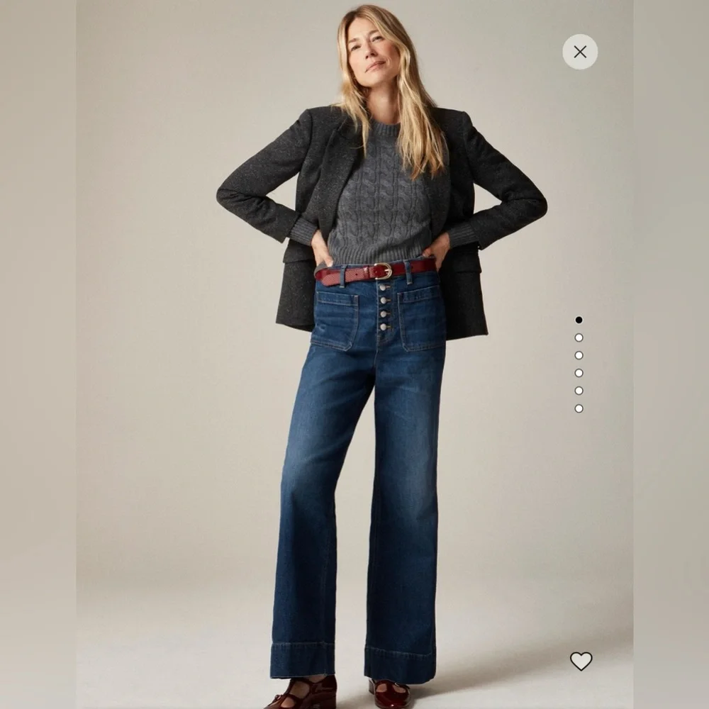 NWT J. Crew High-rise Denim Trouser Button Fly 31